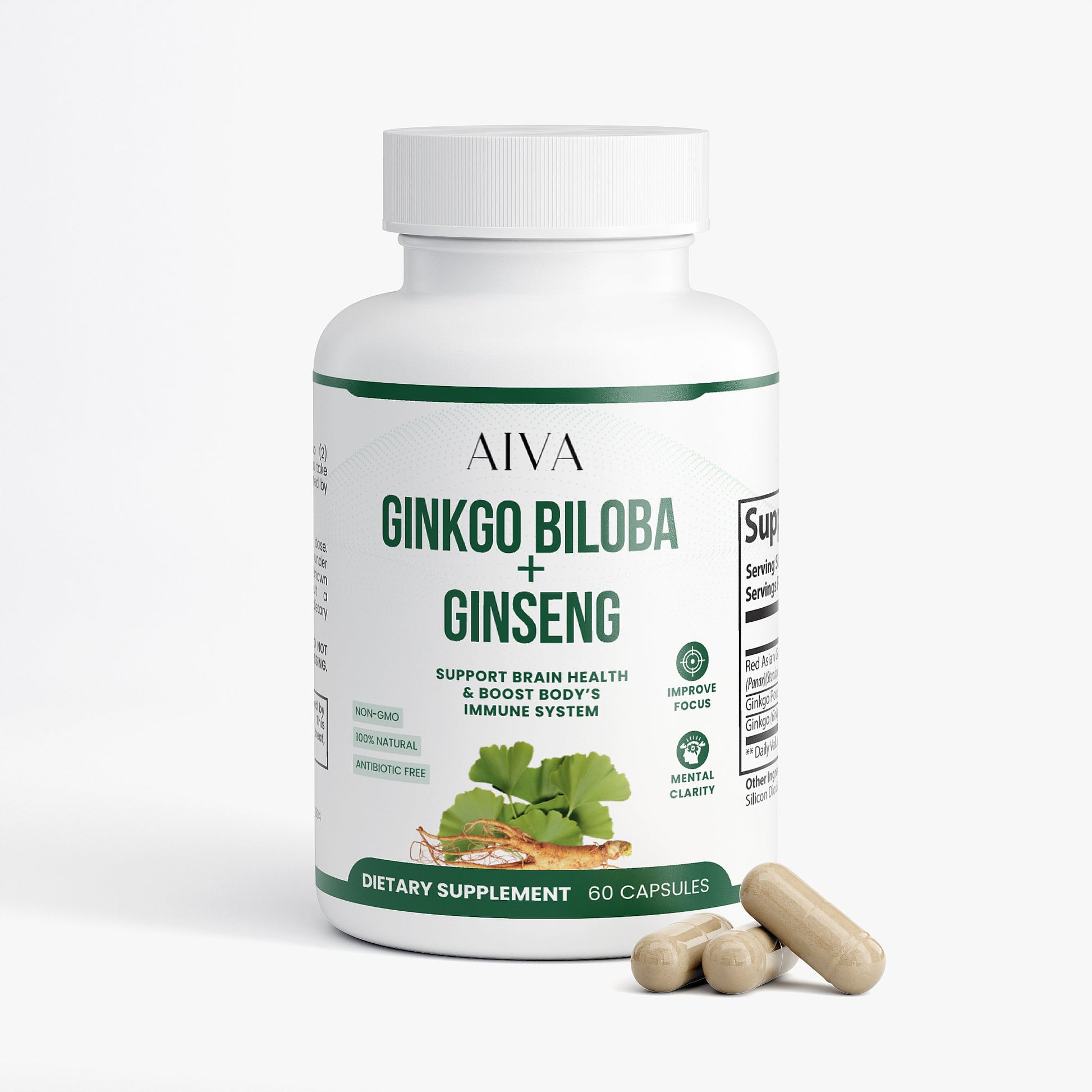 AIVA Ginkgo Biloba + Ginseng