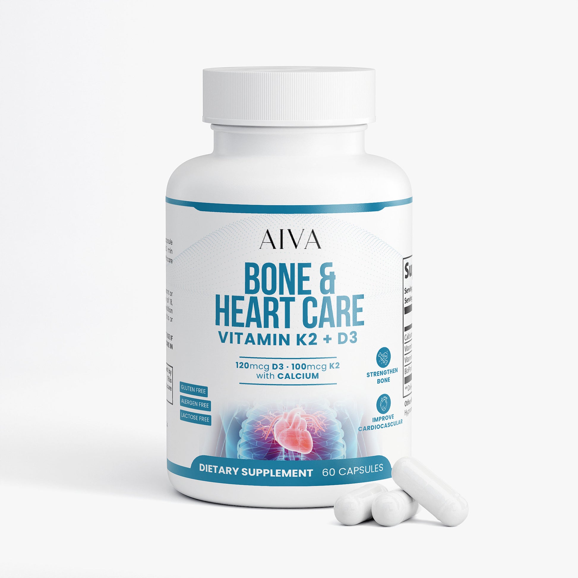 AIVA Bone & Heart Care (Vitamin K2 + D3)