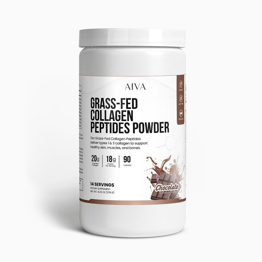AIVA Grass-Fed Collagen Peptides Powder (Chocolate)