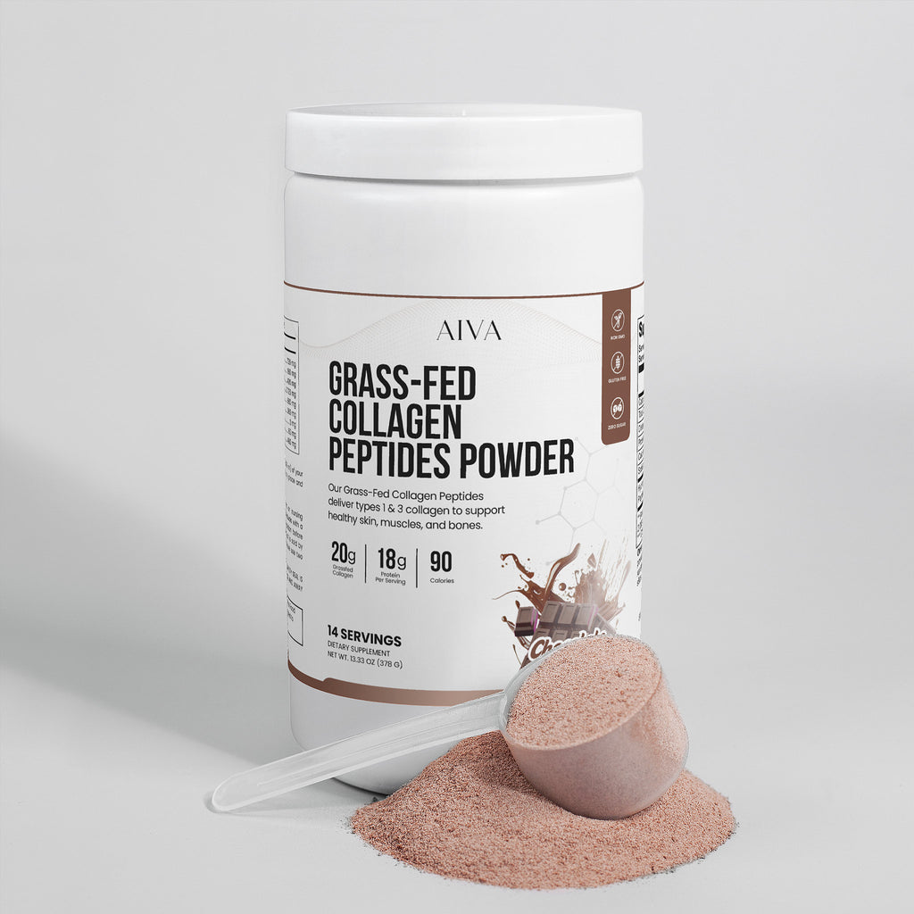 AIVA Grass-Fed Collagen Peptides Powder (Chocolate)