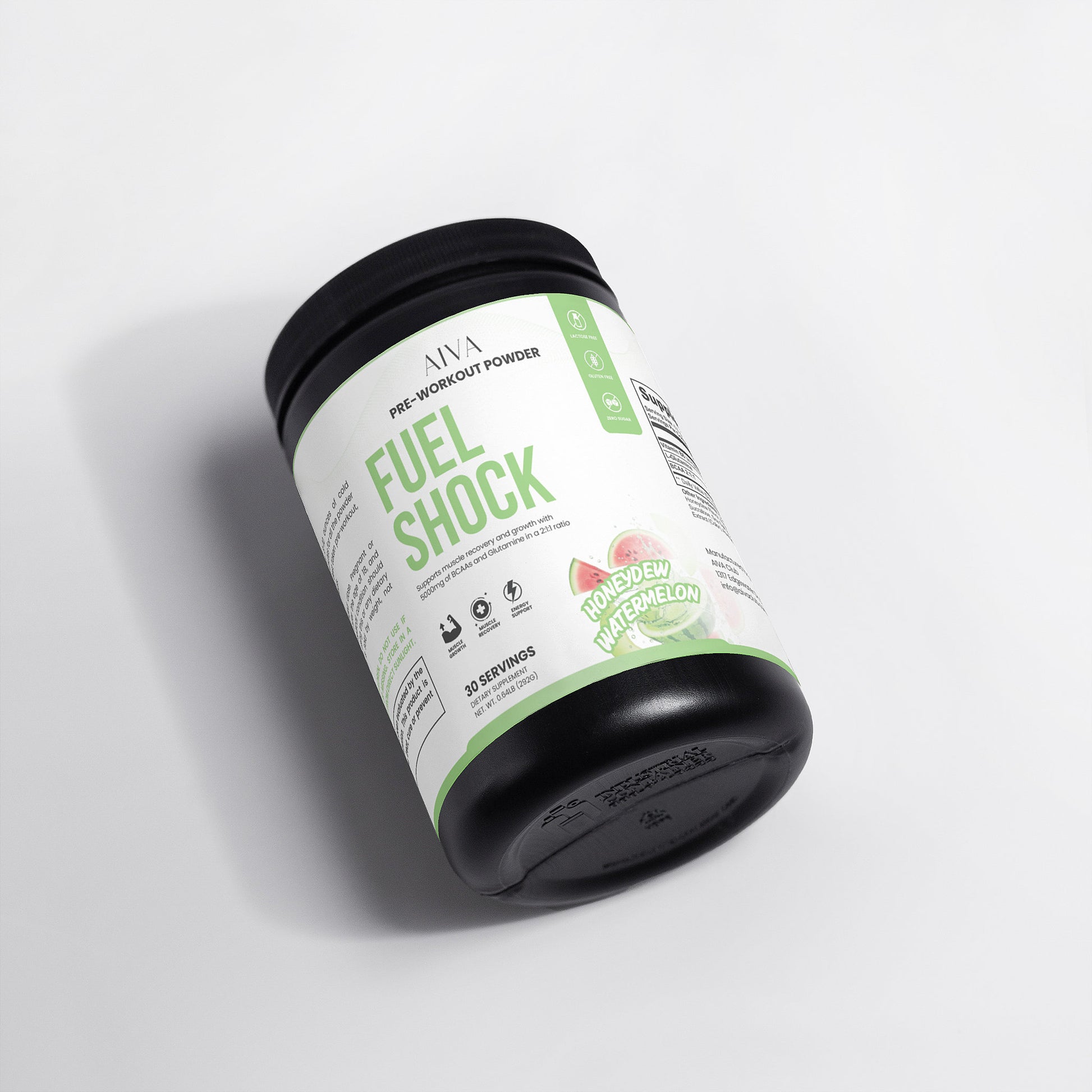 AIVA Fuel Shock Pre-Workout Powder (Honeydew Watermelon)