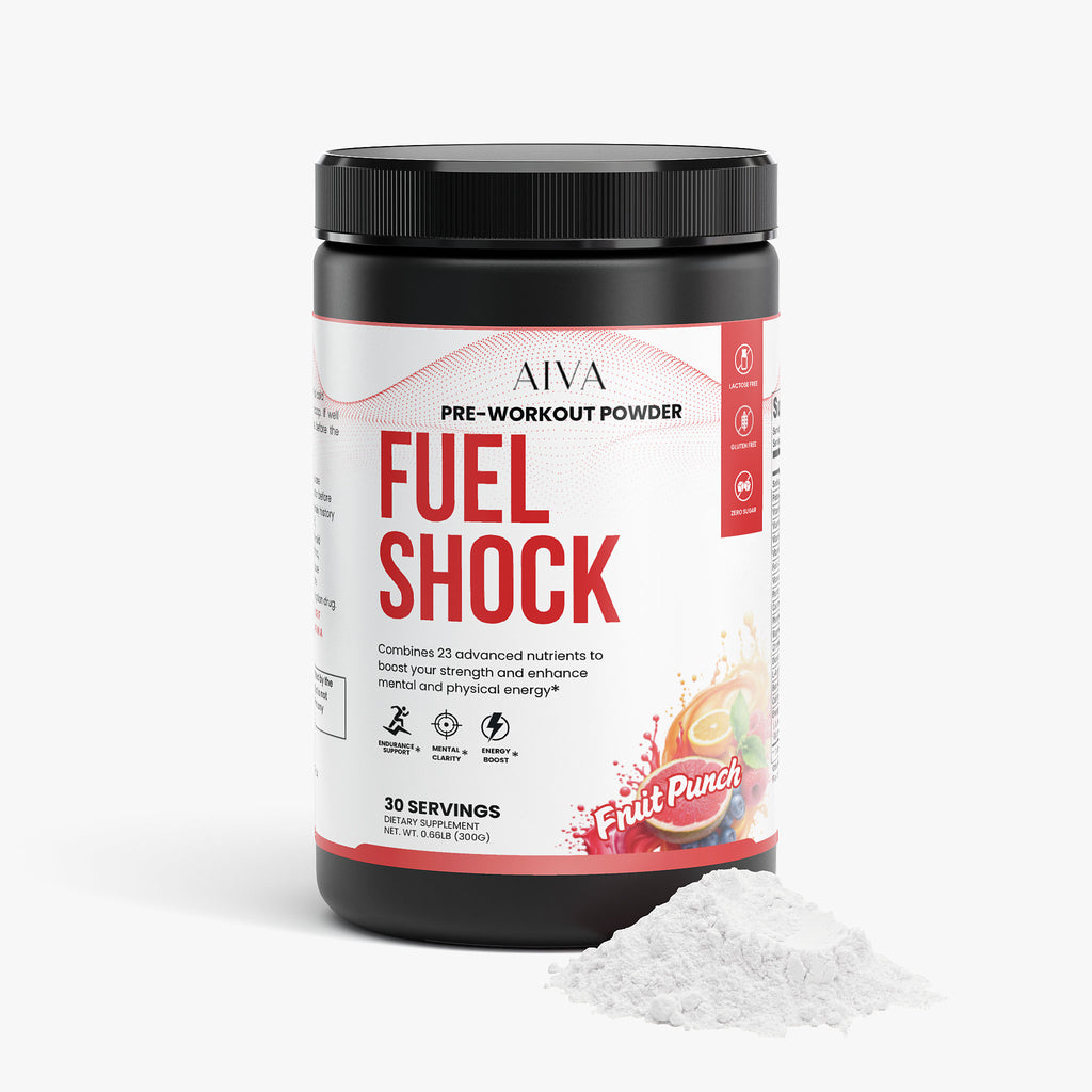 AIVA Fuel Shock Pre-Workout Powder (Fruit Punch)
