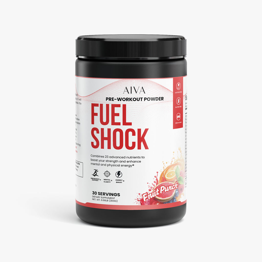 AIVA Fuel Shock Pre-Workout Powder (Fruit Punch)