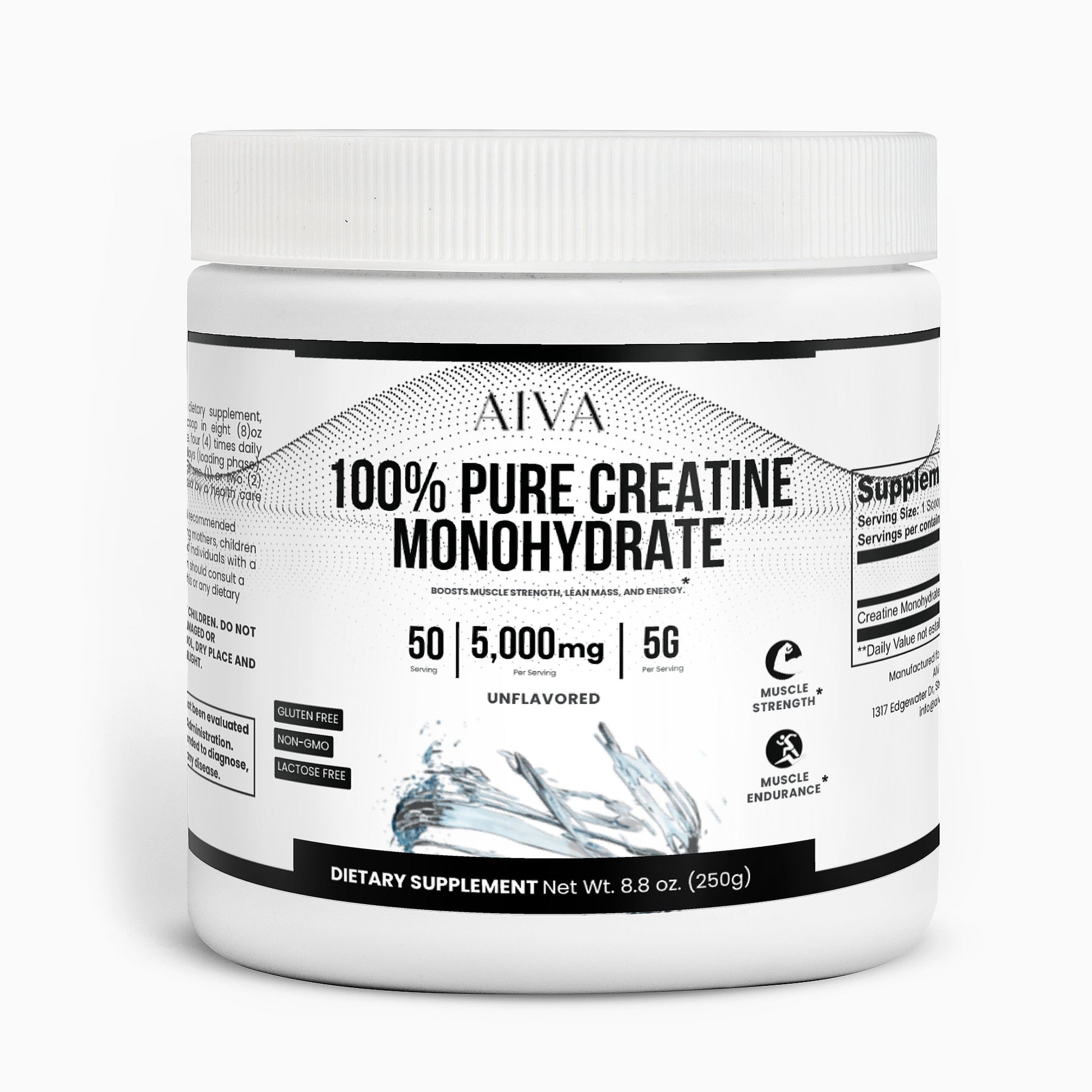 AIVA 100% Pure Creatine Monohydrate