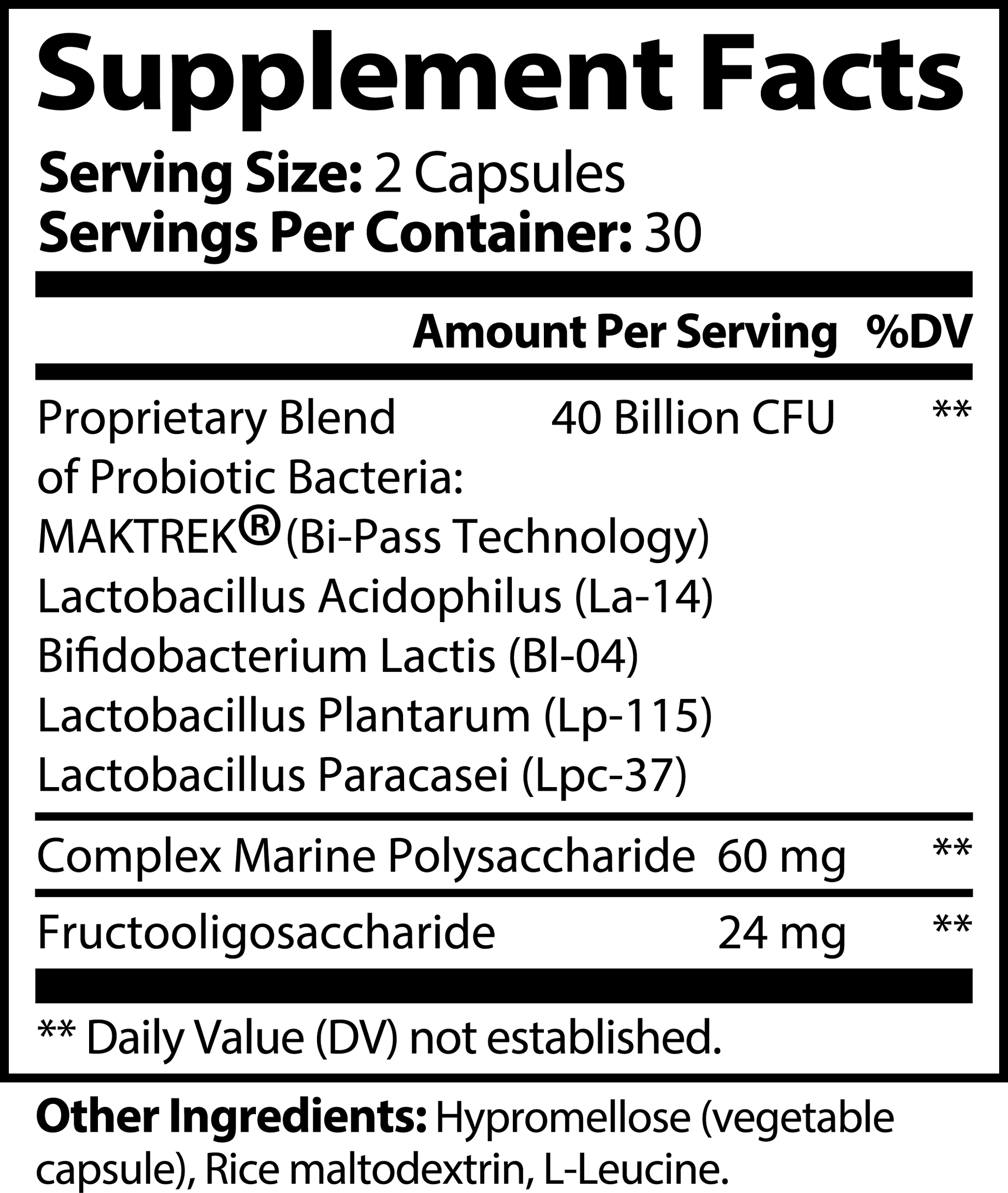 AIVA Probiotic 40 Billion with Prebiotics