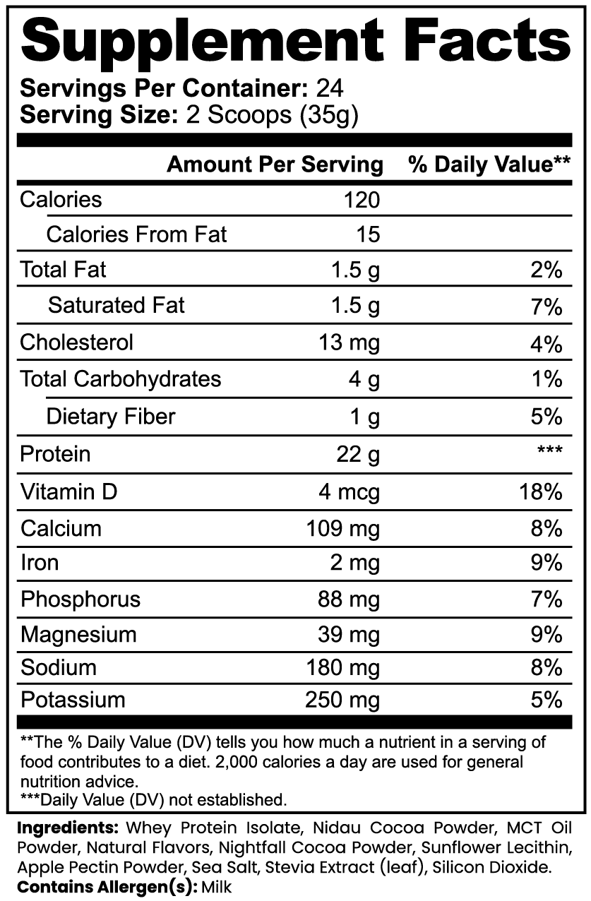 AIVA Premium 100% Whey Protein Isolate (Chocolate Shake)