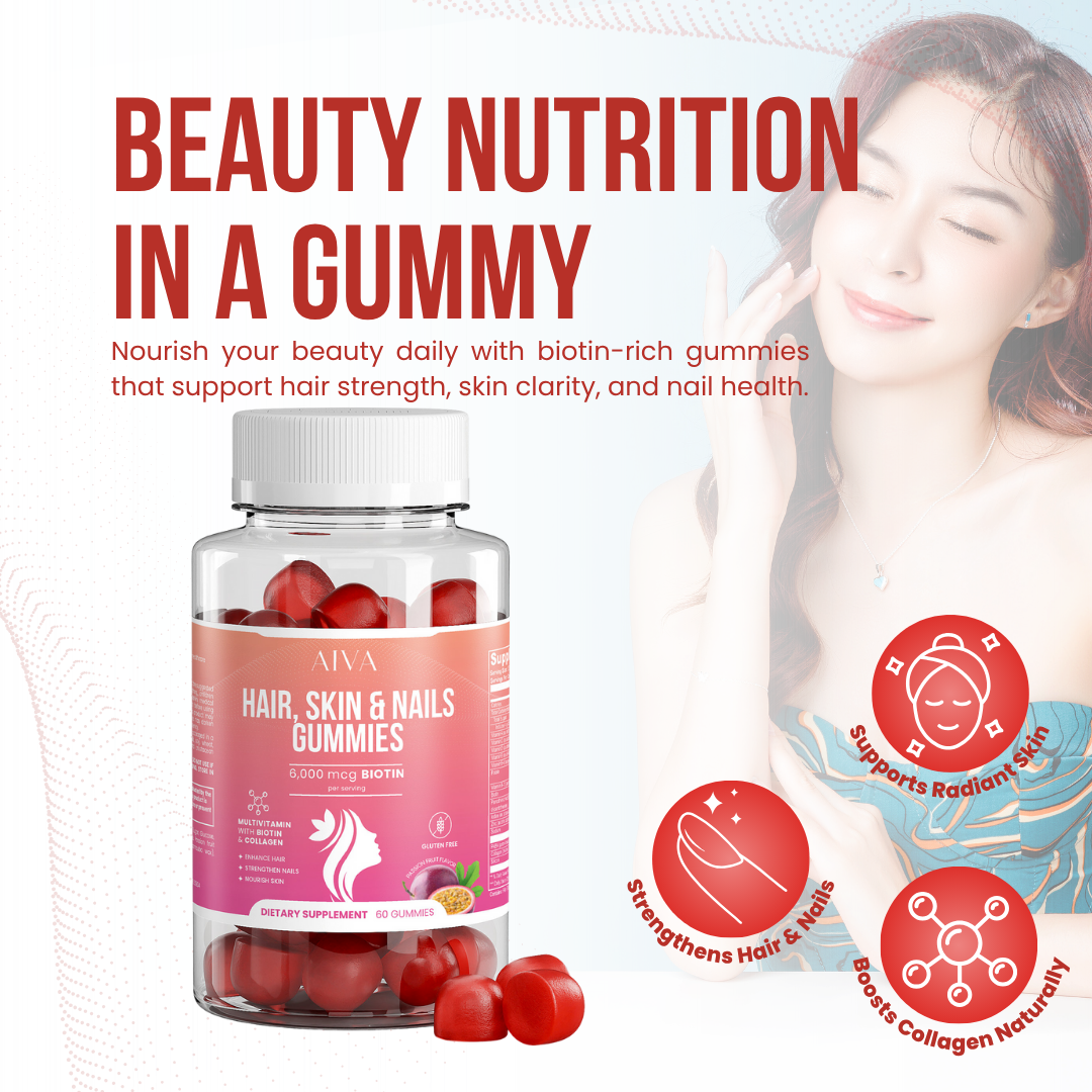 AIVA Hair, Skin & Nails Gummies