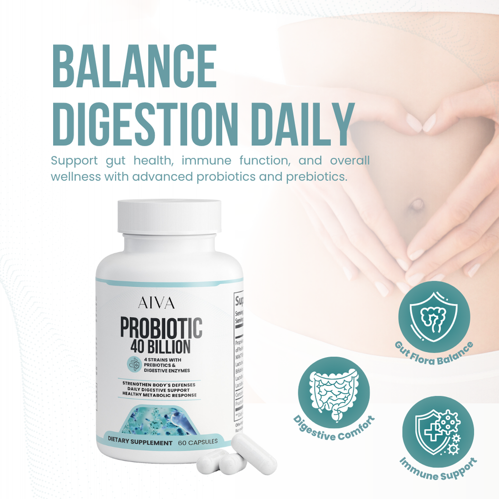 AIVA Probiotic 40 Billion with Prebiotics