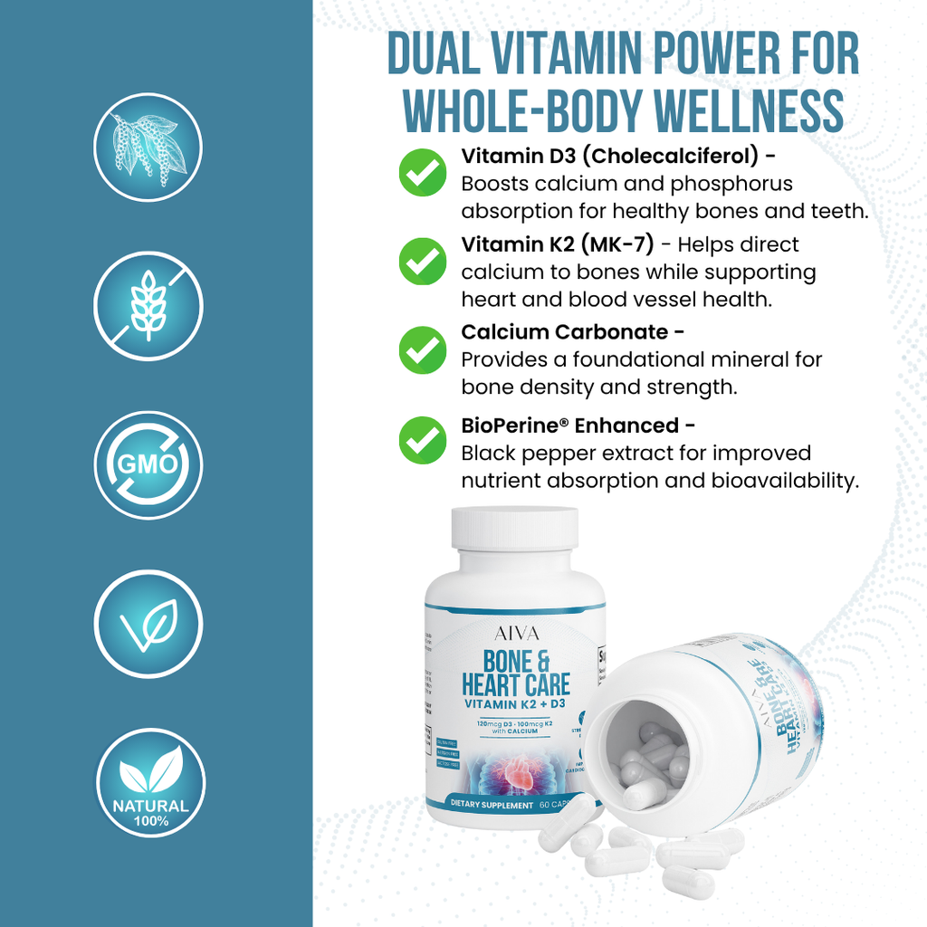 AIVA Bone & Heart Care (Vitamin K2 + D3)