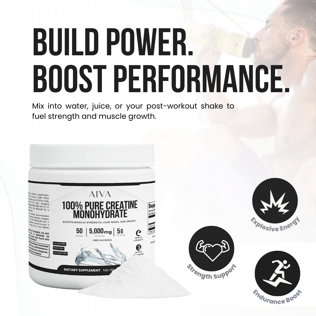 AIVA 100% Pure Creatine Monohydrate