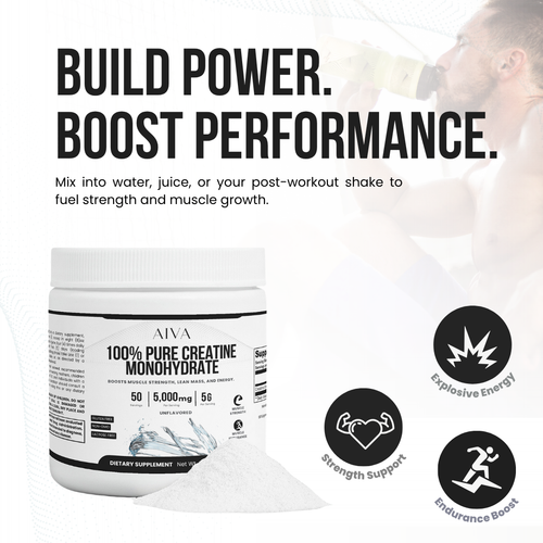 AIVA 100% Pure Creatine Monohydrate