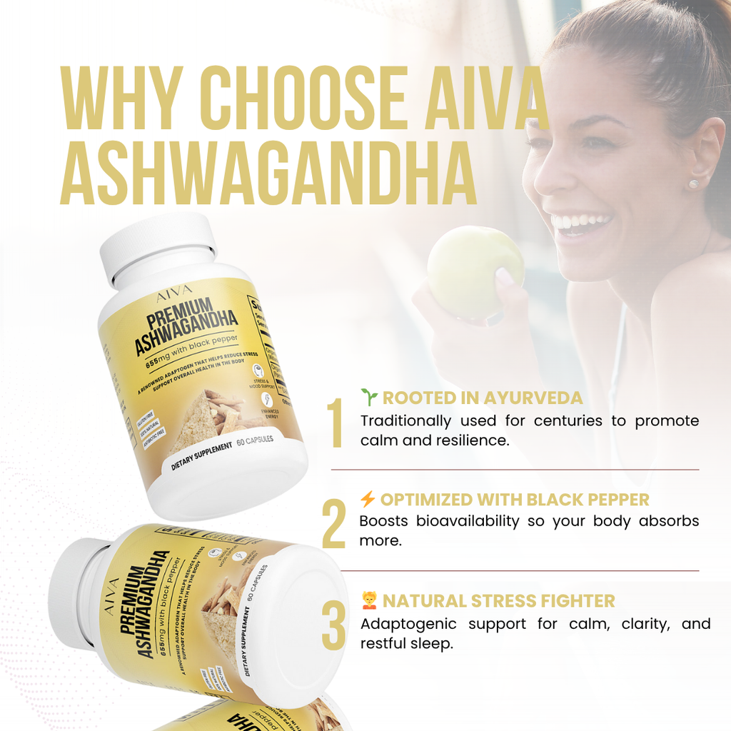 AIVA Ashwagandha With Black Pepper